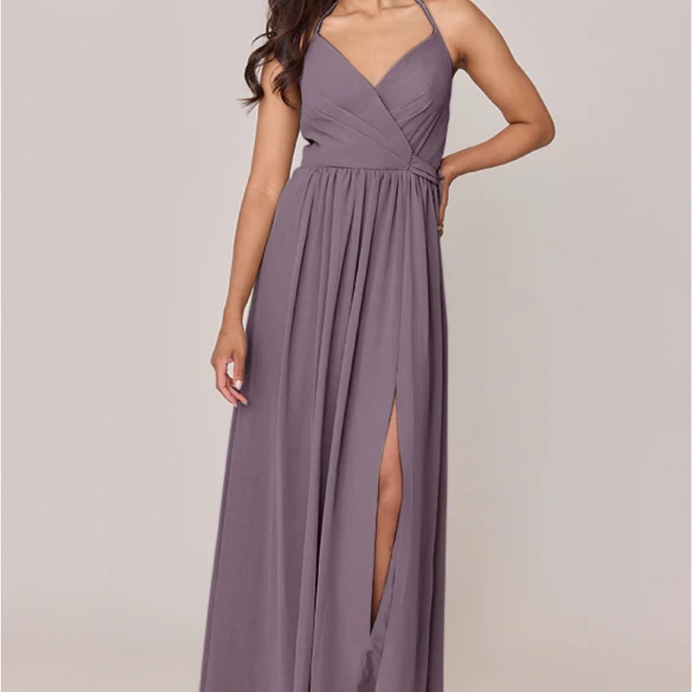 Halter Wisteria Bridesmaid Wedding Dress